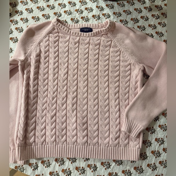 Lands' End Sweaters - Lands End Pink Cotton Sweater